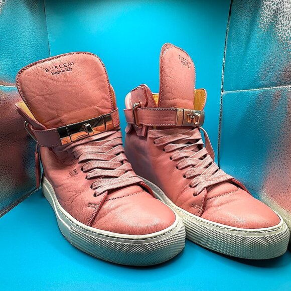 Buscemi Wedge Pink Sneakers Women Authentic - Picture 5 of 10